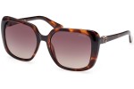 Okulary przeciwsłoneczne Guess GU7863 52F Kwadratowe Havana