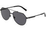 Okulary przeciwsłoneczne Dolce & Gabbana DG2288 110681 Polarized Pilotki (Aviator) Czarne