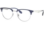 Okulary korekcyjne Ray-Ban RX6396 3084 Browline Srebrne