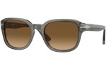Okulary przeciwsłoneczne Persol PO3305S 1103M2 Polarized Kwadratowe Szare