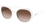 Okulary przeciwsłoneczne Ralph Lauren RL8208 554413 Okrągłe Białe