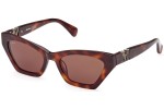 Okulary przeciwsłoneczne Max Mara MM0057 52E Kocie oczy Havana