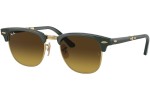 Okulary przeciwsłoneczne Ray-Ban Clubmaster Folding RB2176 136885 Browline Zielone