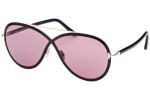 Okulary przeciwsłoneczne Tom Ford FT1007 01Y Okrągłe Czarne