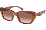 Okulary przeciwsłoneczne Ralph by Ralph Lauren RA5292 601113 Prostokątne Havana