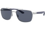 Okulary przeciwsłoneczne Ray-Ban RB3701 924387 Prostokątne Srebrne