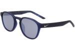 Okulary przeciwsłoneczne Nike Smash DZ7382 410 Okrągłe Niebieskie