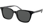 Okulary przeciwsłoneczne Polo Ralph Lauren PH4187 500187 Kwadratowe Czarne