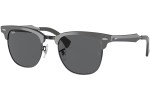 Okulary przeciwsłoneczne Ray-Ban Clubmaster Aluminum RB3507 9247B1 Browline Czarne