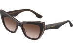 Okulary przeciwsłoneczne Dolce & Gabbana DG4417 325613 Kocie oczy Havana