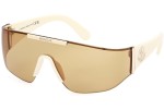 Okulary przeciwsłoneczne Moncler ML0247 25E Pojedyncze | Shield Białe