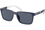 Okulary przeciwsłoneczne Polo Ralph Lauren PH4189U 562087 Prostokątne Niebieskie