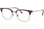 Okulary korekcyjne Ray-Ban New Clubmaster RX7216 8209 Browline Czerwone