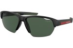 Okulary przeciwsłoneczne Prada Linea Rossa PS03YS 18G06U Prostokątne Czarne