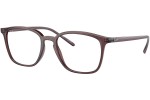 Okulary korekcyjne Ray-Ban RX7185 8236 Kwadratowe Brązowe