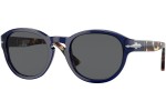 Okulary przeciwsłoneczne Persol PO3304S 1183B1 Okrągłe Niebieskie