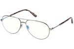 Okulary korekcyjne Tom Ford FT5829-B 008 Pilotki (Aviator) Srebrne
