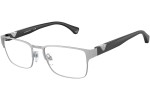 Okulary korekcyjne Emporio Armani EA1027 3045 Prostokątne Srebrne