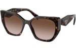 Okulary przeciwsłoneczne Prada PR19ZS 2AU6S1 Kwadratowe Havana