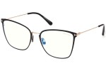 Okulary korekcyjne Tom Ford FT5839-B 001 Kocie oczy Czarne