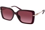 Okulary przeciwsłoneczne Michael Kors Castellina MK2174U 33448H Prostokątne Brązowe