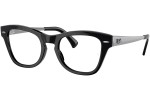 Okulary korekcyjne Ray-Ban RX0707VM 2000 Kwadratowe Czarne