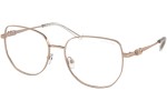 Okulary korekcyjne Michael Kors Belleville MK3062 1108SB blue-light [non-prescription] Kwadratowe Złote