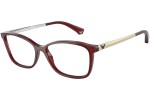 Okulary korekcyjne Emporio Armani EA3026 5968 Kwadratowe Czerwone