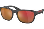 Okulary przeciwsłoneczne Prada Linea Rossa PS01US 1BO04U Kwadratowe Czarne