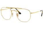 Okulary korekcyjne Ray-Ban The Marshal RX3648V 2500 Kwadratowe Złote