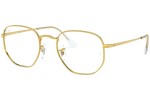 Briller Ray-Ban Hexagonal RX6448 3086 Firkantet Guld