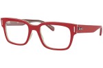 Okulary korekcyjne Ray-Ban Jeffrey RX5388 5987 Kwadratowe Czerwone
