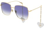 Okulary przeciwsłoneczne Gucci GG1031S 004 Kwadratowe Złote