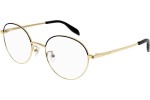 Okulary korekcyjne Alexander McQueen AM0369O 001 Okrągłe Złote
