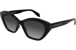 Okulary przeciwsłoneczne Alexander McQueen AM0355S 001 Kocie oczy Czarne