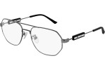 Okulary korekcyjne Balenciaga BB0117O 001 Pilotki (Aviator) Srebrne