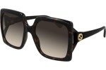 Okulary przeciwsłoneczne Gucci GG0876S 002 Polarized Oversize Havana