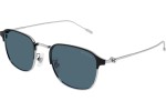 Okulary przeciwsłoneczne Mont Blanc MB0189S 006 Kwadratowe Srebrne