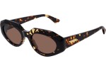 Okulary przeciwsłoneczne Bottega Veneta BV1031S 002 Owalne Havana
