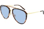 Okulary przeciwsłoneczne Gucci GG0672S 004 Pilotki (Aviator) Havana