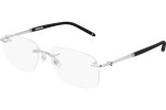 Okulary korekcyjne Mont Blanc MB0071O 002 Prostokątne Srebrne