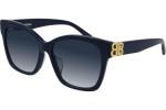 Okulary przeciwsłoneczne Balenciaga BB0102SA 005 Kwadratowe Niebieskie