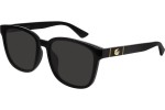 Okulary przeciwsłoneczne Gucci GG0637SK 001 Kwadratowe Czarne