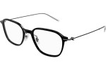 Okulary korekcyjne Mont Blanc MB0207O 001 Kwadratowe Czarne