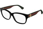 Okulary korekcyjne Gucci GG0278O 011 Prostokątne Czarne