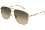 Okulary przeciwsłoneczne Gucci GG0336S 001 Pilotki (Aviator) Złote