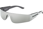Okulary przeciwsłoneczne Balenciaga BB0041S 002 Pojedyncze | Shield Srebrne