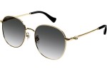 Okulary przeciwsłoneczne Gucci GG1142S 001 Okrągłe Złote