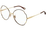 Okulary korekcyjne Chloe CH0097O 004 Kocie oczy Złote