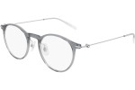 Okulary korekcyjne Mont Blanc MB0099O 001 Okrągłe Szare